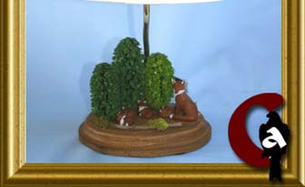 Lamp Red fox